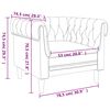 vidaXL Πολυθρόνα Chesterfield Ανοιχτό Γκρι Υφασμάτινη