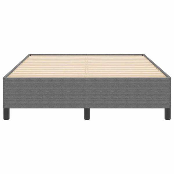 vidaXL Σκελετός Κρεβατιού Ανοιχτό γκρι 160 x 200 cm Βελούδο