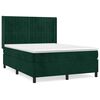 vidaXL &Kappa;&rho;&epsilon;&beta;ά&tau;&iota; Boxspring &mu;&epsilon; &Sigma;&tau;&rho;ώ&mu;&alpha; &Sigma;&kappa;&omicron;ύ&rho;&omicron; &Pi;&rho;ά&sigma;&iota;&nu;&omicron; 140x190&epsilon;&kappa;. &Beta;&epsilon;&lambda;&omicron;ύ&delta;&iota;&nu;&omicron;