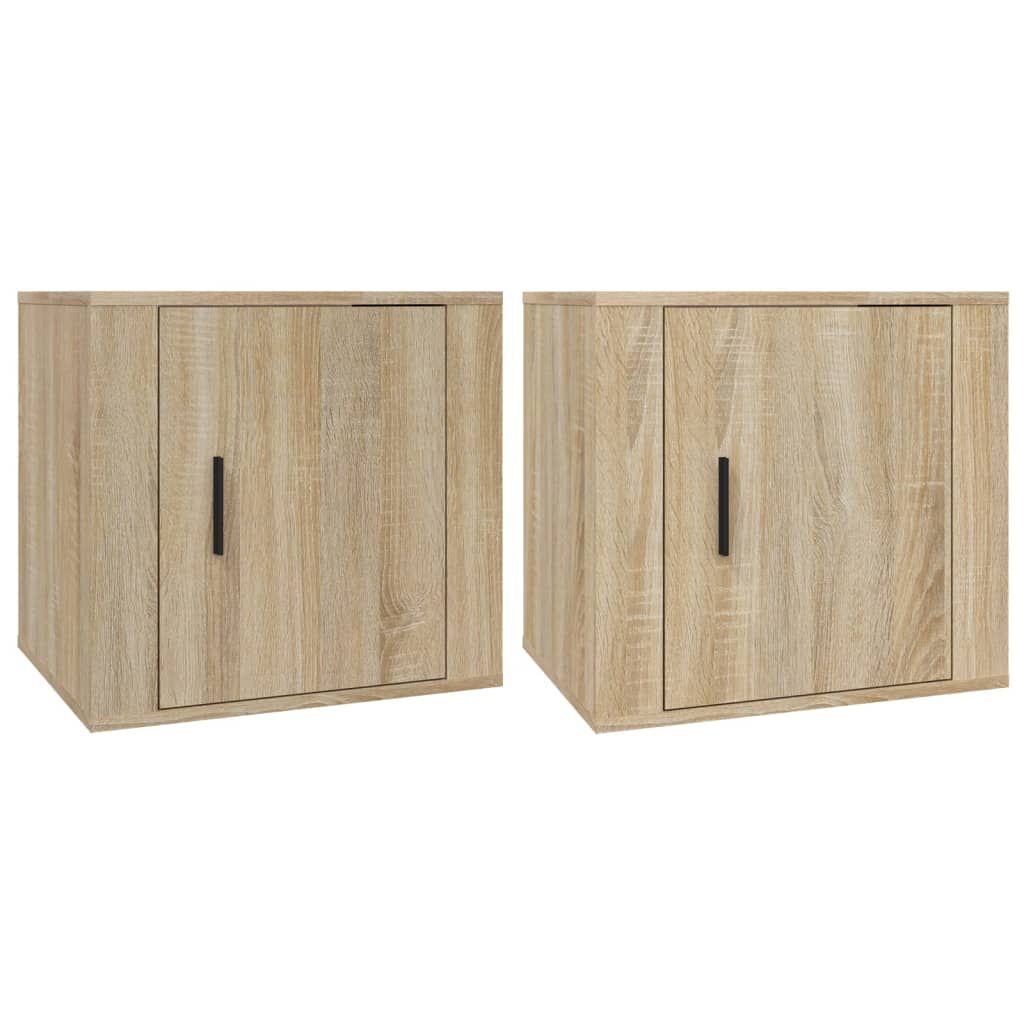 vidaXL Κομοδίνα 2 τεμ. Sonoma Δρυς 50 x 39 x 47 εκ.