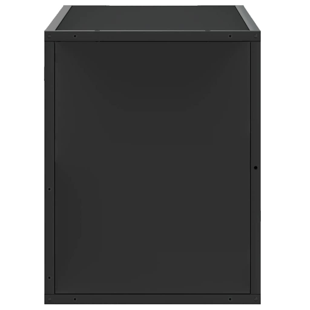 vidaXL Έπιπλο Τηλεόρασης Μαύρο 80x31x39,5 εκ. Επεξεργ. Ξύλο / Μέταλλο