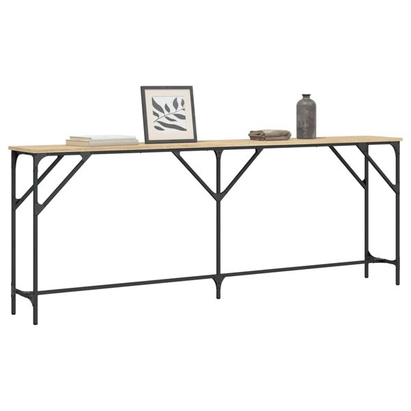 vidaXL Τραπέζι Κονσόλα Sonoma Δρυς 200x29x75 εκ. Επεξεργασμένο Ξύλο