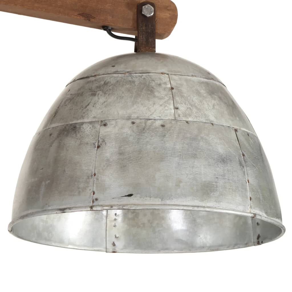 vidaXL Φωτιστικό Οροφής 25 W Vintage Ασημί 105x30x65-108 εκ. Ε27