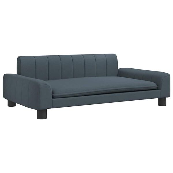vidaXL Κρεβάτι Σκύλου Σκούρο Γκρι 90 x 53 x 30 εκ. Υφασμάτινο