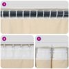 vidaXL Κουρτίνες με κουρτίνες 2 pcs Μαύρο 140 x 225 cm Βελούδο
