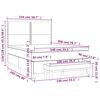 vidaXL &Kappa;&rho;&epsilon;&beta;ά&tau;&iota; Boxspring &mu;&epsilon; &Sigma;&tau;&rho;ώ&mu;&alpha; &Mu;&alpha;ύ&rho;&omicron; 140x200 &epsilon;&kappa;. &Upsilon;&phi;&alpha;&sigma;&mu;ά&tau;&iota;&nu;&omicron;