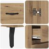 vidaXL Highboard &mu;&epsilon; &sigma;&upsilon;&rho;&tau;ά&rho;&iota; 2 pcs Artisan Oak &Epsilon;&pi;&epsilon;&xi;&epsilon;&rho;&gamma;&alpha;&sigma;&mu;έ&nu;&omicron; &xi;ύ&lambda;&omicron;