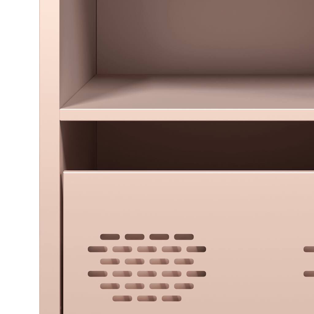 vidaXL Ντουλάπι Ροζ 35x39x73,5 εκ. από Χάλυβα Ψυχρής Έλασης