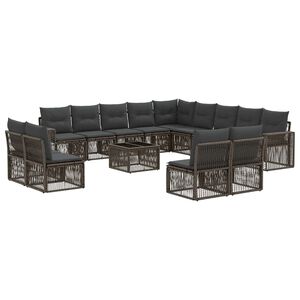 vidaXL &Sigma;&epsilon;&tau; &Kappa;&alpha;&nu;&alpha;&pi;έ &Kappa;ή&pi;&omicron;&upsilon; 14 pcs &Gamma;&kappa;&rho;&iota; &kappa;&alpha;&iota; &Sigma;&kappa;&omicron;ύ&rho;&omicron; &Gamma;&kappa;&rho;&iota; &sigma;&upsilon;&nu;&theta;&epsilon;&tau;&iota;&kappa;ό &rho;&alpha;&tau;ά&nu;