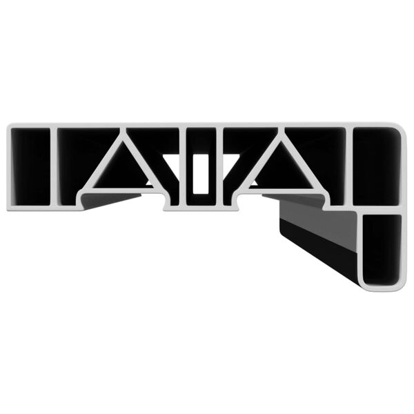 vidaXL &Sigma;&alpha;&beta;&alpha;&nu;&omega;&tau;ό &Pi;&alpha;&rho;&alpha;&theta;ύ&rho;&omicron;&upsilon; &Alpha;&nu;&theta;&rho;&alpha;&kappa;ί &mu;&epsilon; &Xi;ύ&lambda;&iota;&nu;&eta; &Upsilon;&phi;ή 80 x 10 x 4,5 &epsilon;&kappa; PVC