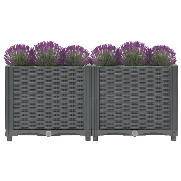 vidaXL Ζαρντινιέρα 80 x 40 x 38 εκ. από Πολυπροπυλένιο