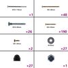vidaXL Κούνιες με Σχοινιά 2 τεμ. Μπλε 37 x 15 εκ. από Πολυαιθυλένιο