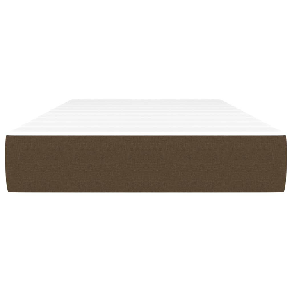 vidaXL Στρώμα με Pocket Springs Σκούρο Καφέ 80x200x20 εκ. Υφασμάτινο