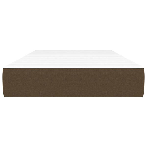 vidaXL Στρώμα με Pocket Springs Σκούρο Καφέ 80x200x20 εκ. Υφασμάτινο