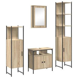 vidaXL &Sigma;&epsilon;&tau; &Epsilon;&pi;ί&pi;&lambda;&omega;&nu; &Mu;&pi;ά&nu;&iota;&omicron;&upsilon; 4 &tau;&mu;&chi;. &Delta;&rho;ύ&sigmaf; Sonoma 33 x 33 x 185,5 &epsilon;&kappa;