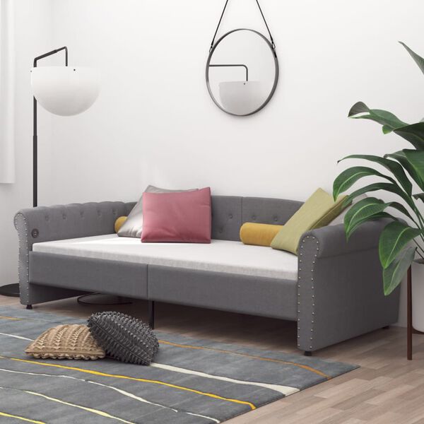 vidaXL &Kappa;&alpha;&nu;&alpha;&pi;έ&sigmaf; &Kappa;&rho;&epsilon;&beta;ά&tau;&iota; &mu;&epsilon; &Sigma;&tau;&rho;ώ&mu;&alpha; & USB &Alpha;&nu;. &Gamma;&kappa;&rho;&iota; 90x200 &epsilon;&kappa;. &Upsilon;&phi;&alpha;&sigma;&mu;ά&tau;&iota;&nu;&omicron;&sigmaf;