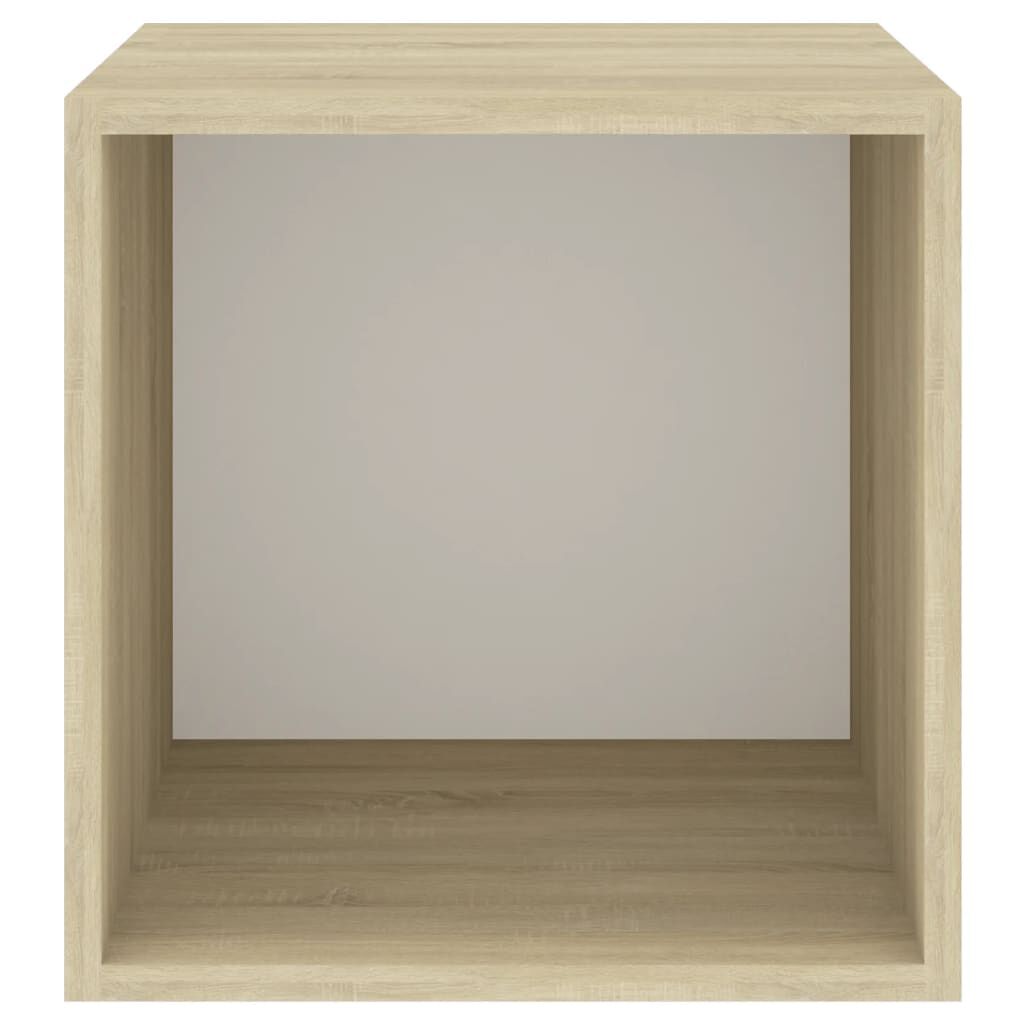 vidaXL Ντουλάπια Τοίχου 2 τεμ. Λευκά / Δρυς 37x37x37εκ. από Επεξ. Ξύλο