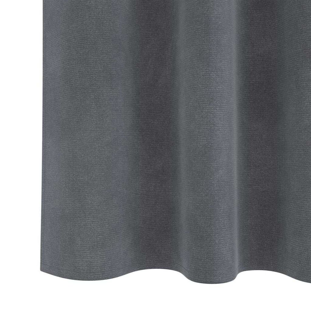 vidaXL Κουρτίνες με κουρτίνες 2 pcs Ανοιχτό γκρι 140 x 140 cm Βελούδο
