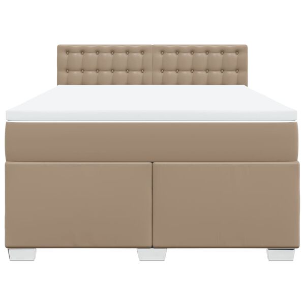 vidaXL &Kappa;&rho;&epsilon;&beta;ά&tau;&iota; Boxspring &mu;&epsilon; &Sigma;&tau;&rho;ώ&mu;&alpha; &Kappa;&alpha;&pi;&omicron;&upsilon;&tau;&sigma;ί&nu;&omicron; 140x200&epsilon;&kappa;.&alpha;&pi;ό &Sigma;&upsilon;&nu;&theta;.&Delta;έ&rho;&mu;&alpha;