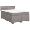 vidaXL &Kappa;&rho;&epsilon;&beta;ά&tau;&iota; Boxspring &mu;&epsilon; &Sigma;&tau;&rho;ώ&mu;&alpha; Taupe 140x200 &epsilon;&kappa;. &Upsilon;&phi;&alpha;&sigma;&mu;ά&tau;&iota;&nu;&omicron;