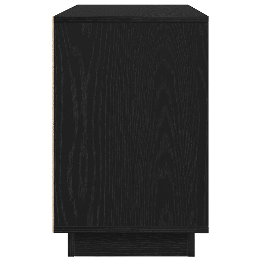 vidaXL Σαλονάκι Μαύρο Δρυς 102x35x55 εκ Επεξεργασμένο Ξύλο