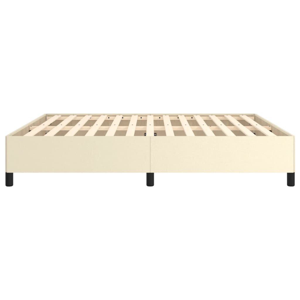 vidaXL Πλαίσιο Κρεβατιού Κρεμ 180x200 εκ. από Συνθετικό Δέρμα