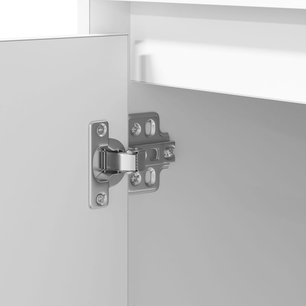 vidaXL Κομοδίνο με 2 pcs Λευκό 50 x 34.5 x 50 εκ. Επεξεργασμένο ξύλο