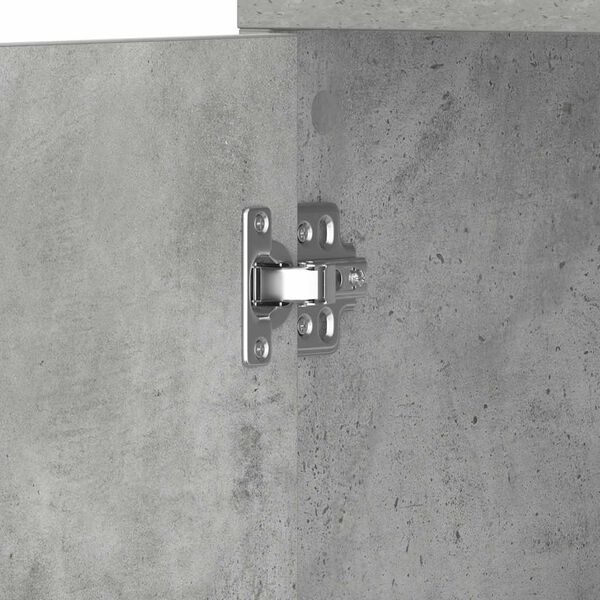 vidaXL Στήλη Μπάνιου Γκρι Σκυροδέματος 30x30x183,5 εκ. Επεξεργ. Ξύλο