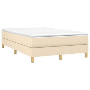 vidaXL &Kappa;&rho;&epsilon;&beta;ά&tau;&iota; Boxspring &mu;&epsilon; &Sigma;&tau;&rho;ώ&mu;&alpha; &Kappa;&rho;&epsilon;&mu; 120x190 &epsilon;&kappa;. &Upsilon;&phi;&alpha;&sigma;&mu;ά&tau;&iota;&nu;&omicron;