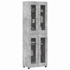 vidaXL Highboard &mu;&epsilon; &rho;ά&phi;&iota; FLORIN &Sigma;&kappa;&upsilon;&rho;ό&delta;&epsilon;&mu;&alpha; &Gamma;&kappa;&rho;&iota; 60 x 35 x 182 &epsilon;&kappa;.