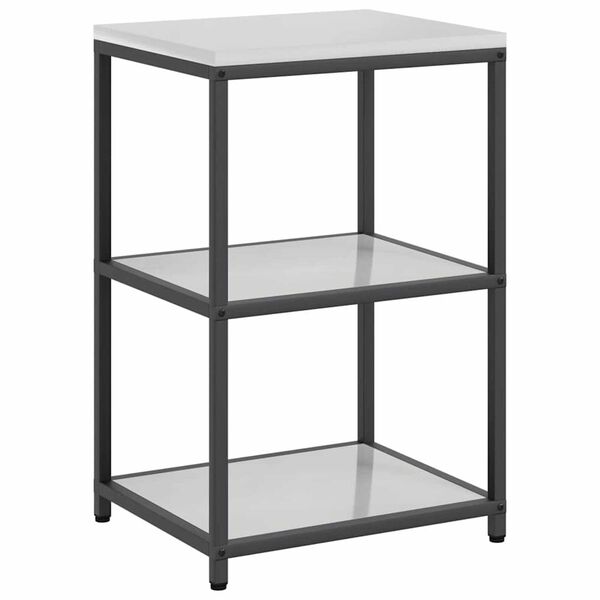 vidaXL Σετ Αποθήκευσης Κουζίνας με ράφι 3 pcs Ασημί 210 x 50 x 92 εκ