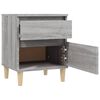 vidaXL Κομοδίνο Γκρι Sonoma 40x35x50 εκ.