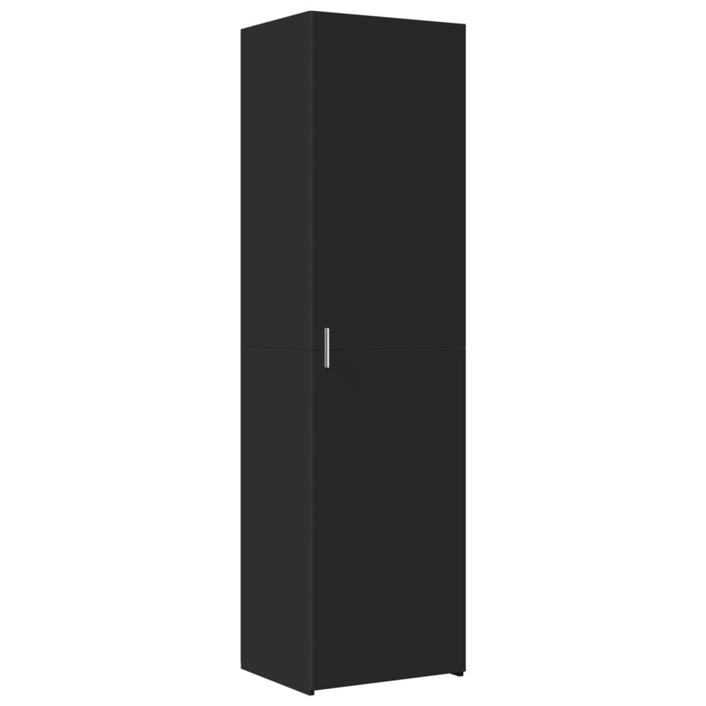 vidaXL Ντουλάπι Μαύρο 50x42,5x185 εκ. από Επεξεργασμένο Ξύλο