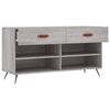 vidaXL Παπουτσοθήκη Γκρι Sonoma 102x35x55 εκ. από Επεξεργασμένο Ξύλο