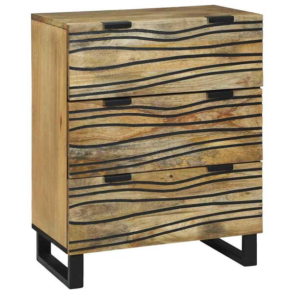 vidaXL Σετ Επίπλων Μπάνιου με συρτάρι 3 pcs Καφέ 180 x 33 x 75 εκ.