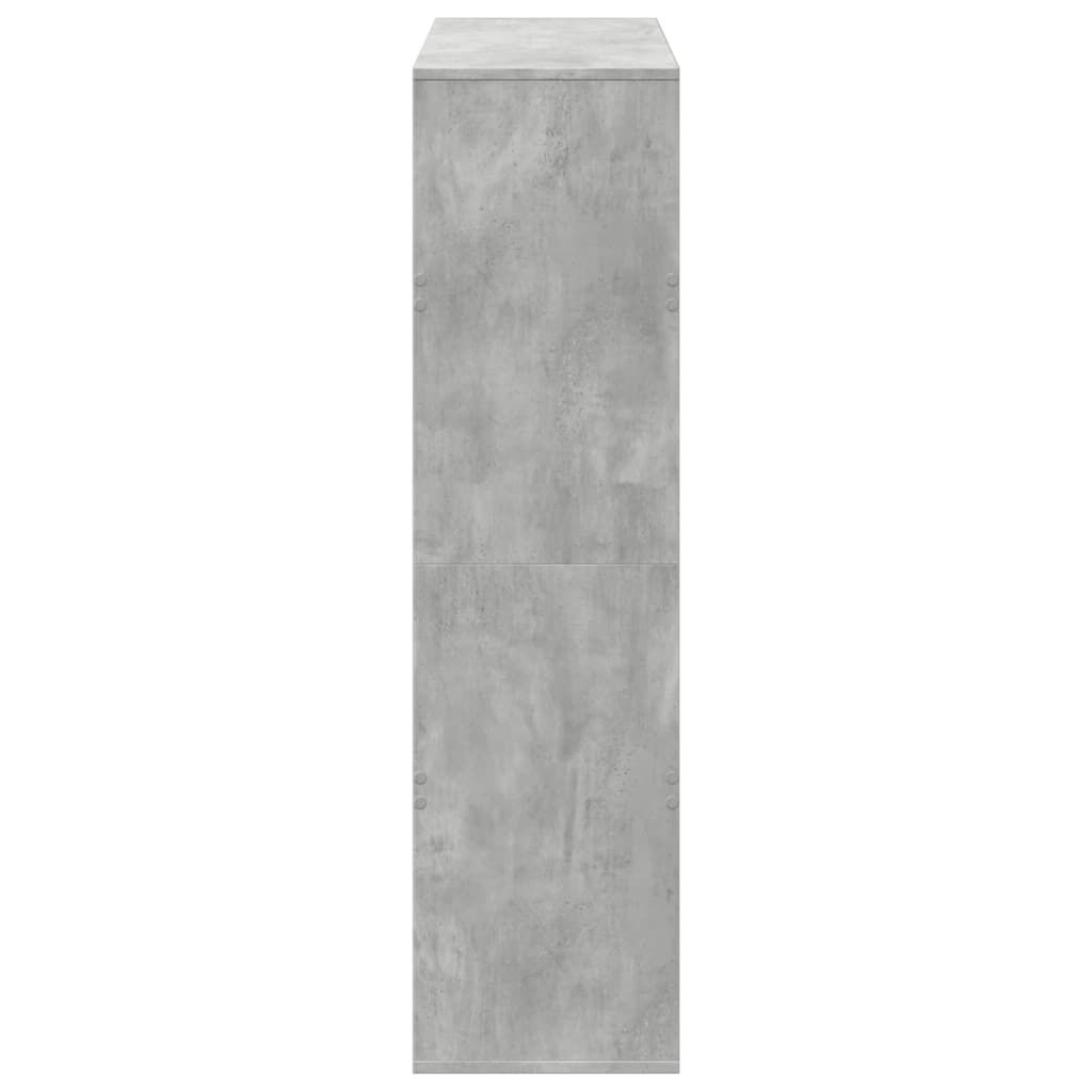 vidaXL Βιβλιοθήκη/Διαχωριστικό Χώρου Γκρι 100x33x125,5 εκ. Επεξ. Ξύλο