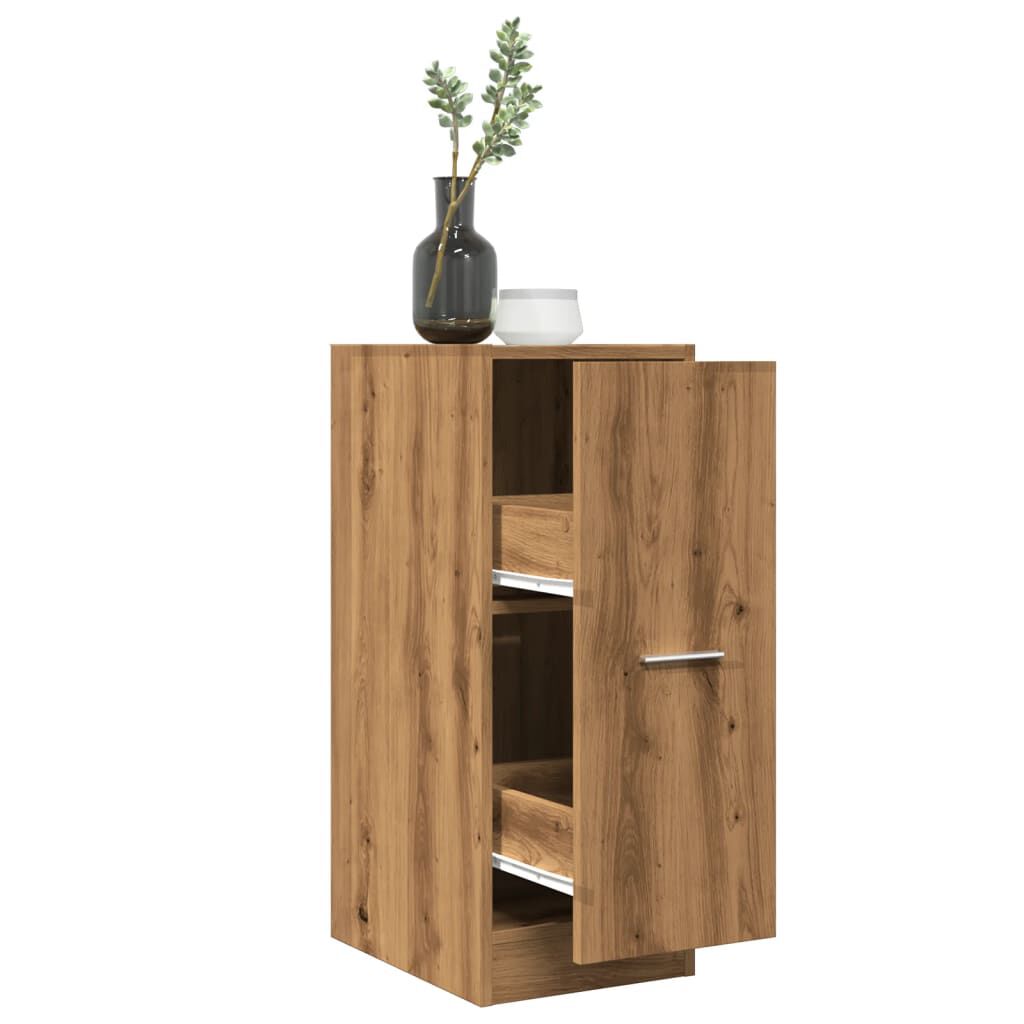 vidaXL Συρταριέρα Γενικής Χρήσης Artisian Δρυς 30x41x77,5 εκ. Επ. Ξύλο