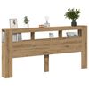 vidaXL LED &kappa;&epsilon;&phi;&alpha;&lambda;ά&rho;&iota; Artisan Oak 220x18,5x103,5 cm &Kappa;&alpha;&tau;&alpha;&sigma;&kappa;&epsilon;&upsilon;&alpha;&sigma;&mu;έ&nu;&omicron; &xi;ύ&lambda;&omicron;