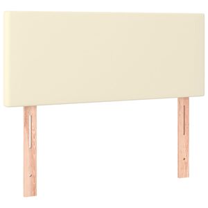 vidaXL Κεφαλάρι Κρεβατιού Κρεμ 80 x 5 x 78/88 εκ. από Συνθετικό Δέρμα