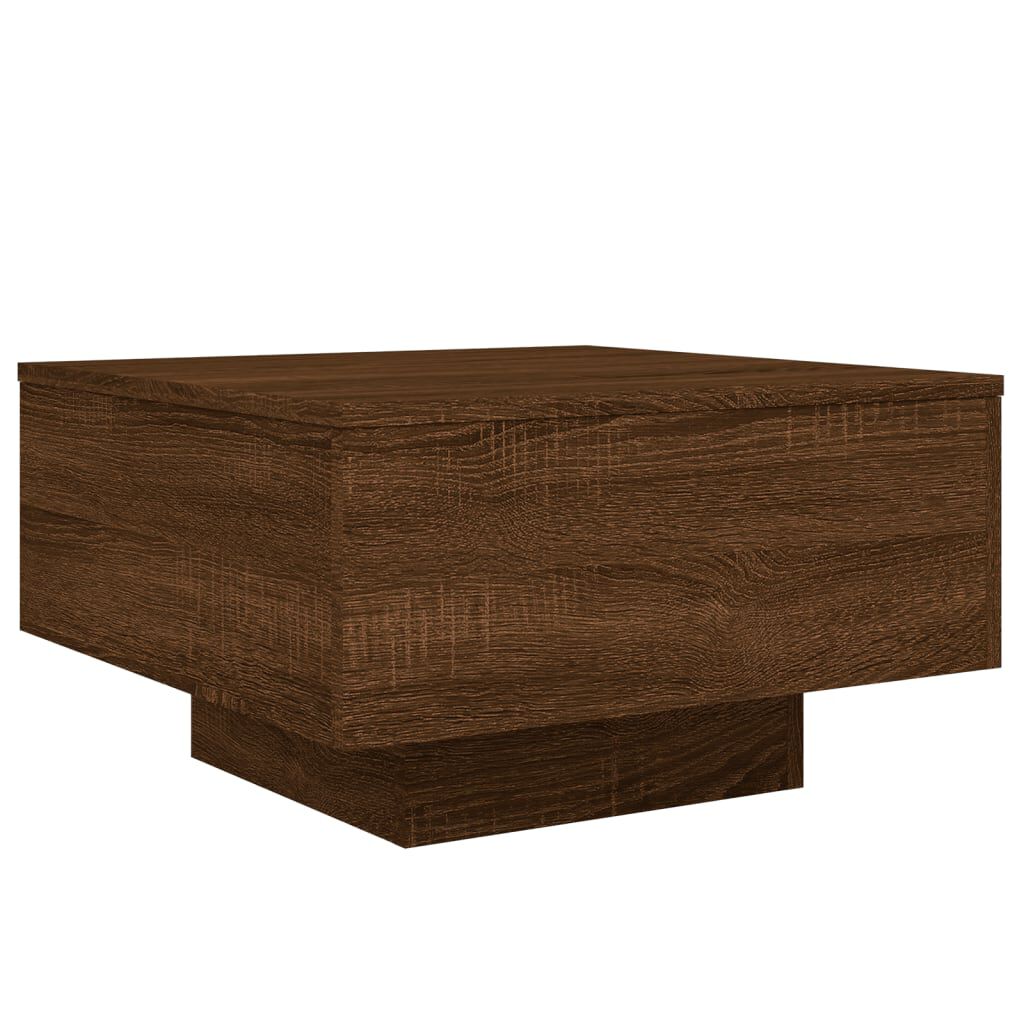 vidaXL Τραπεζάκι Σαλονιού Καφέ Δρυς 55x55x31 εκ. Επεξεργασμ. Ξύλο