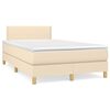 vidaXL &Kappa;&rho;&epsilon;&beta;ά&tau;&iota; Boxspring &mu;&epsilon; &Sigma;&tau;&rho;ώ&mu;&alpha; &Kappa;&rho;&epsilon;&mu; 120x200 &epsilon;&kappa;. &Upsilon;&phi;&alpha;&sigma;&mu;ά&tau;&iota;&nu;&omicron;
