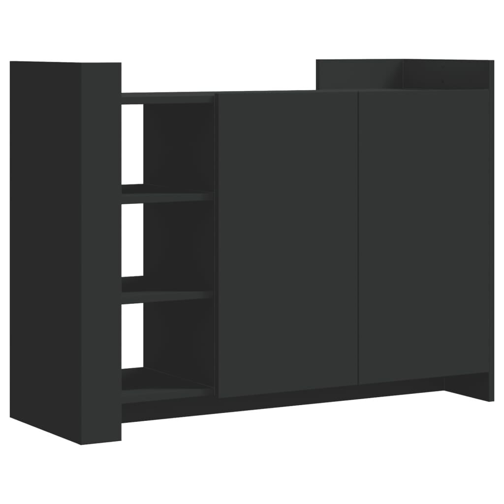 vidaXL Μπουφές Μαύρος 100 x 35 x 75 εκ. από Επεξεργασμένο Ξύλο