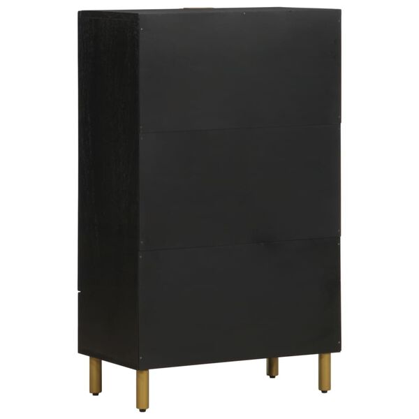 vidaXL Ντουλάπι Μαύρο 60 x 33 x 110 εκ. από Επεξεργασμένο Ξύλο