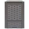 vidaXL Κομποστοποιητές 3 τεμ. Καφέ 60x60x83 εκ. 900 L Πλαστικό Ρατάν