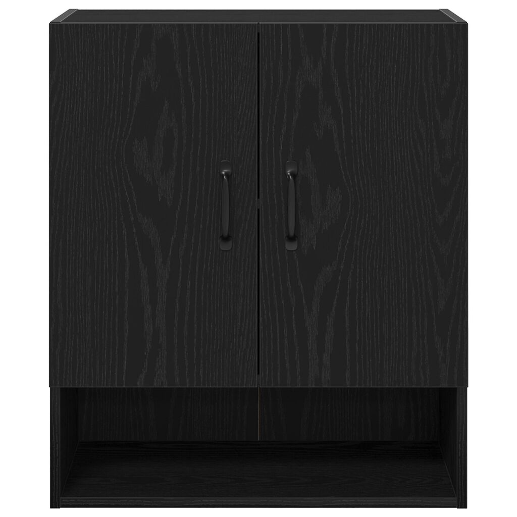 vidaXL Τοίχος Ντουλάπα Μαύρη Δρυς 60x30x70 εκ. Επεξεργασμένο Ξύλο