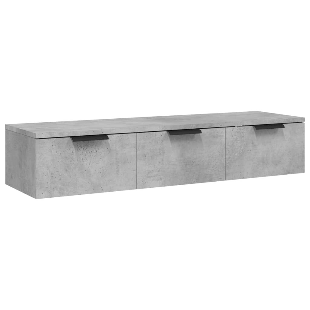 vidaXL Ντουλάπι Τοίχου Γκρι Σκυρ. 102x30x20 εκ. Επεξεργασμένο Ξύλο