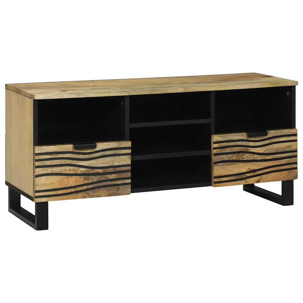 vidaXL Κάβα Τηλεόρασης Καφέ 100 x 33 x 46 εκ Μασίφ ξύλο μάνγκο