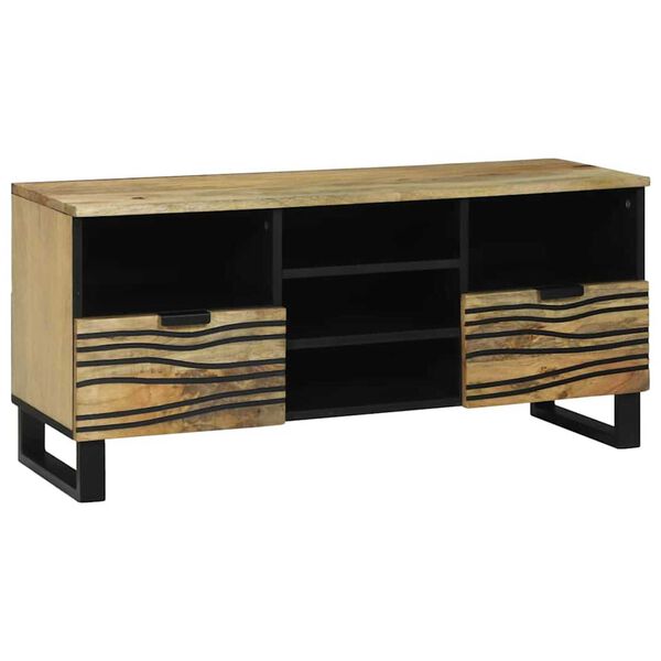 vidaXL Κάβα Τηλεόρασης Καφέ 100 x 33 x 46 εκ Μασίφ ξύλο μάνγκο