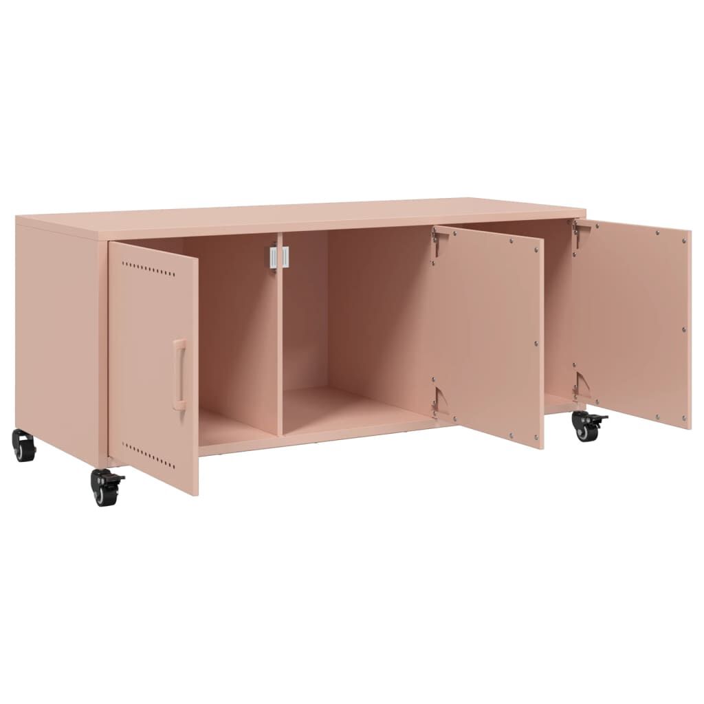 vidaXL Έπιπλο Τηλεόρασης Ροζ 100,5x39x43,5 εκ. Ατσάλι