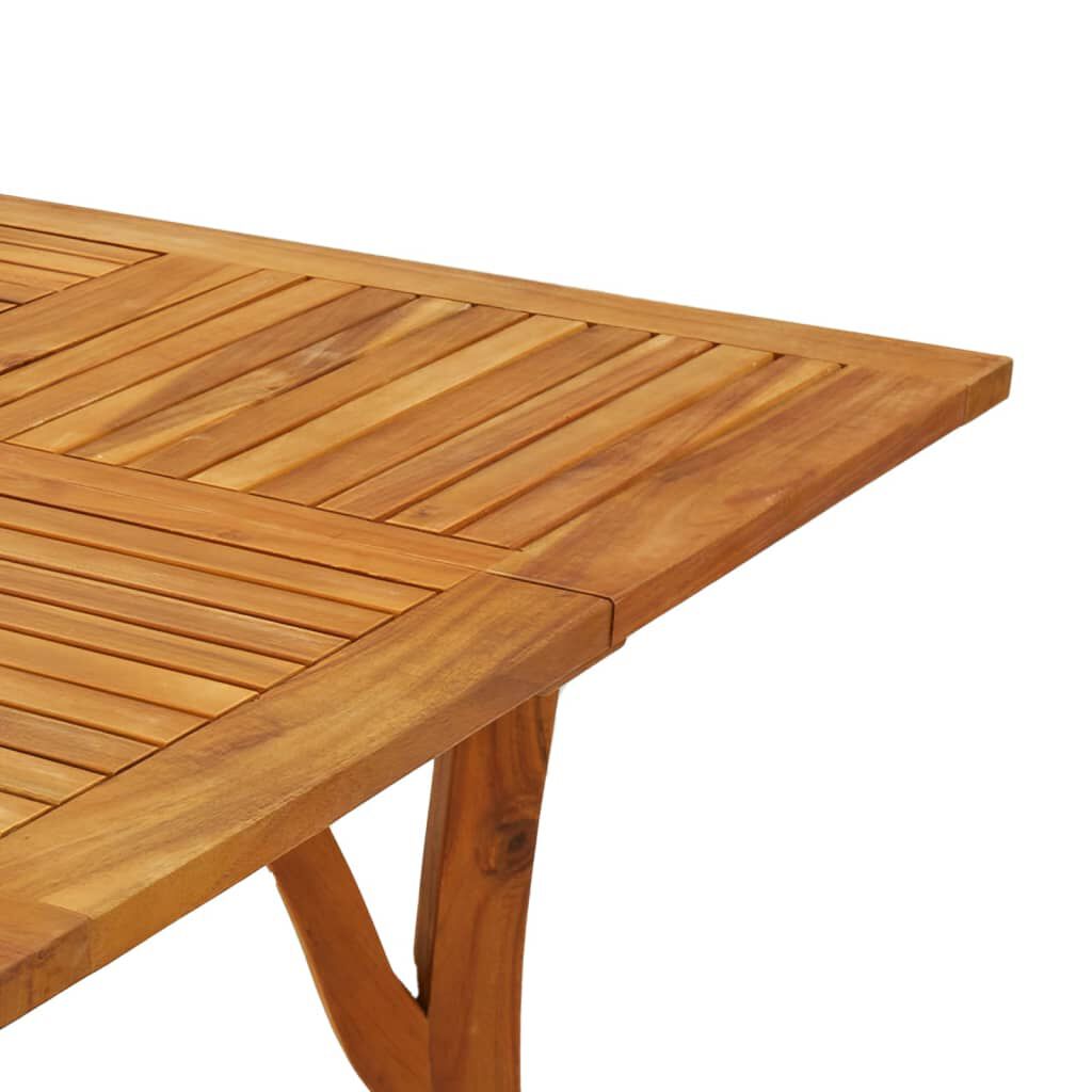 vidaXL Τραπέζι Κήπου 85 x 85 x 75 εκ. από Μασίφ Ξύλο Ακακίας